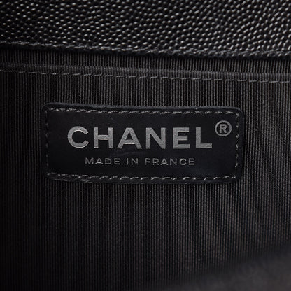 Chanel Caviar Quilted Medium Boy Flap Black 6 of 10