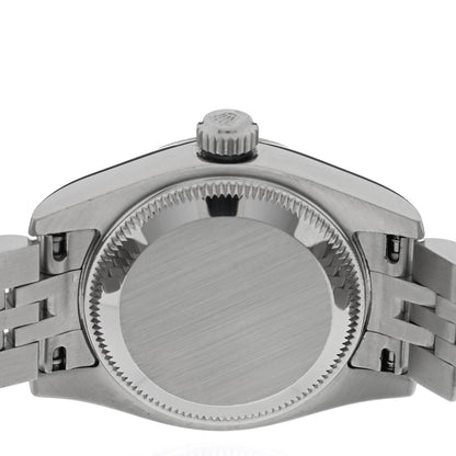 Rolex Stainless Steel 18K White Gold 26mm Oyster Perpetual Datejust Watch Silver Roman 179174 4 of 4