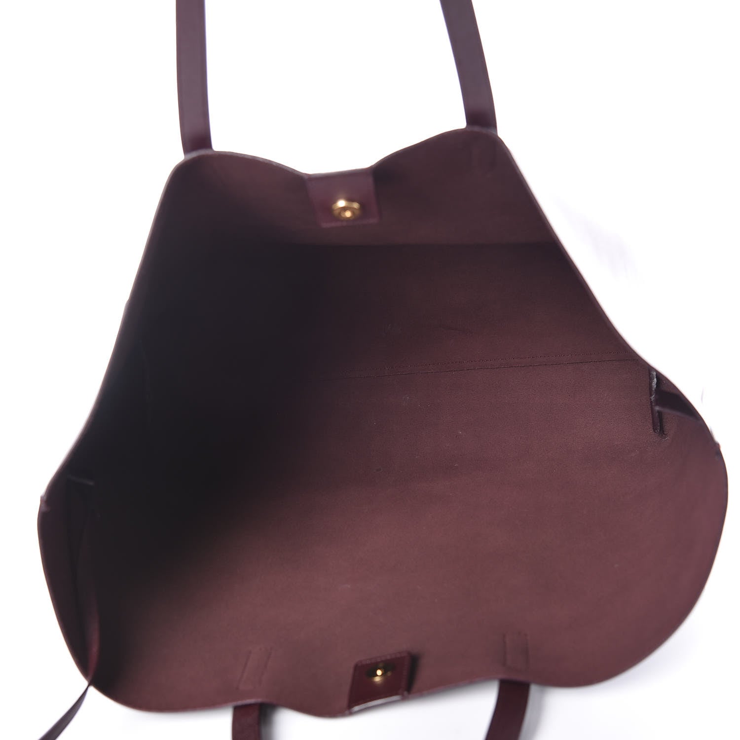 Saint Laurent Calfskin Large Shopping Tote Bordeaux 6 of 13