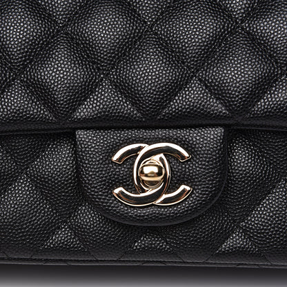Chanel Caviar Quilted Mini Rectangular Flap Black 9 of 10