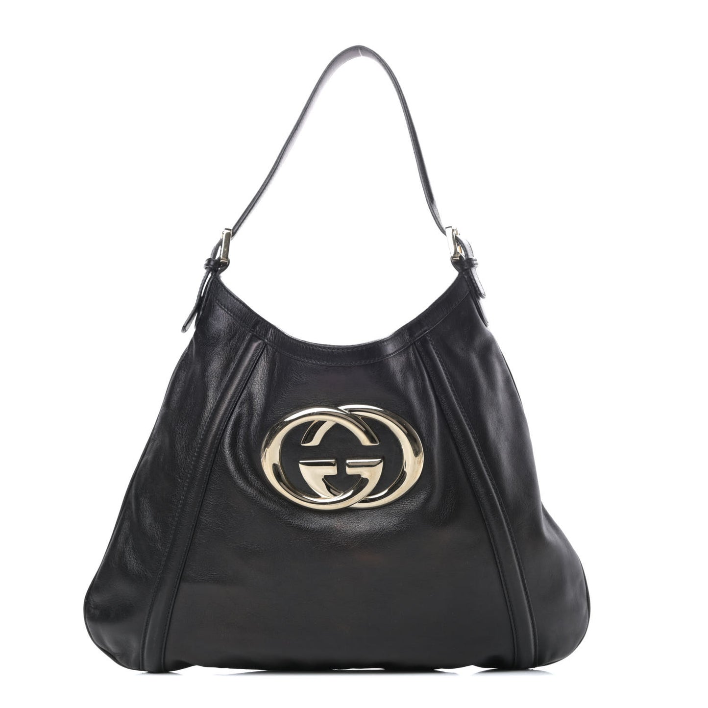 Calfskin Medium Britt Hobo Black