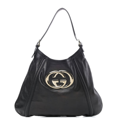 Gucci Calfskin Medium Britt Hobo Black 1 of 12