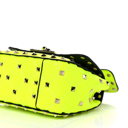 Valentino Garavani Calfskin Micro Rockstud Spike Shoulder Bag Lime 8 of 9