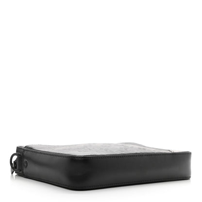 Louis Vuitton Calfskin Monogram Shadow Duo Messenger Black 4 of 11