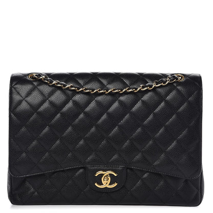 Chanel Caviar Quilted Maxi Double Flap Black 1 of 7