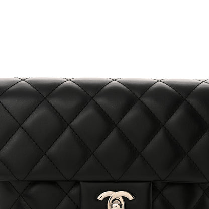 Chanel Calfskin Quilted CC Uniform Flap Belt Bag Black 9 of 14