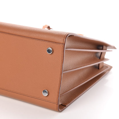 Saint Laurent Grained Calfskin Small Sac De Jour Saddle Brown 8 of 10