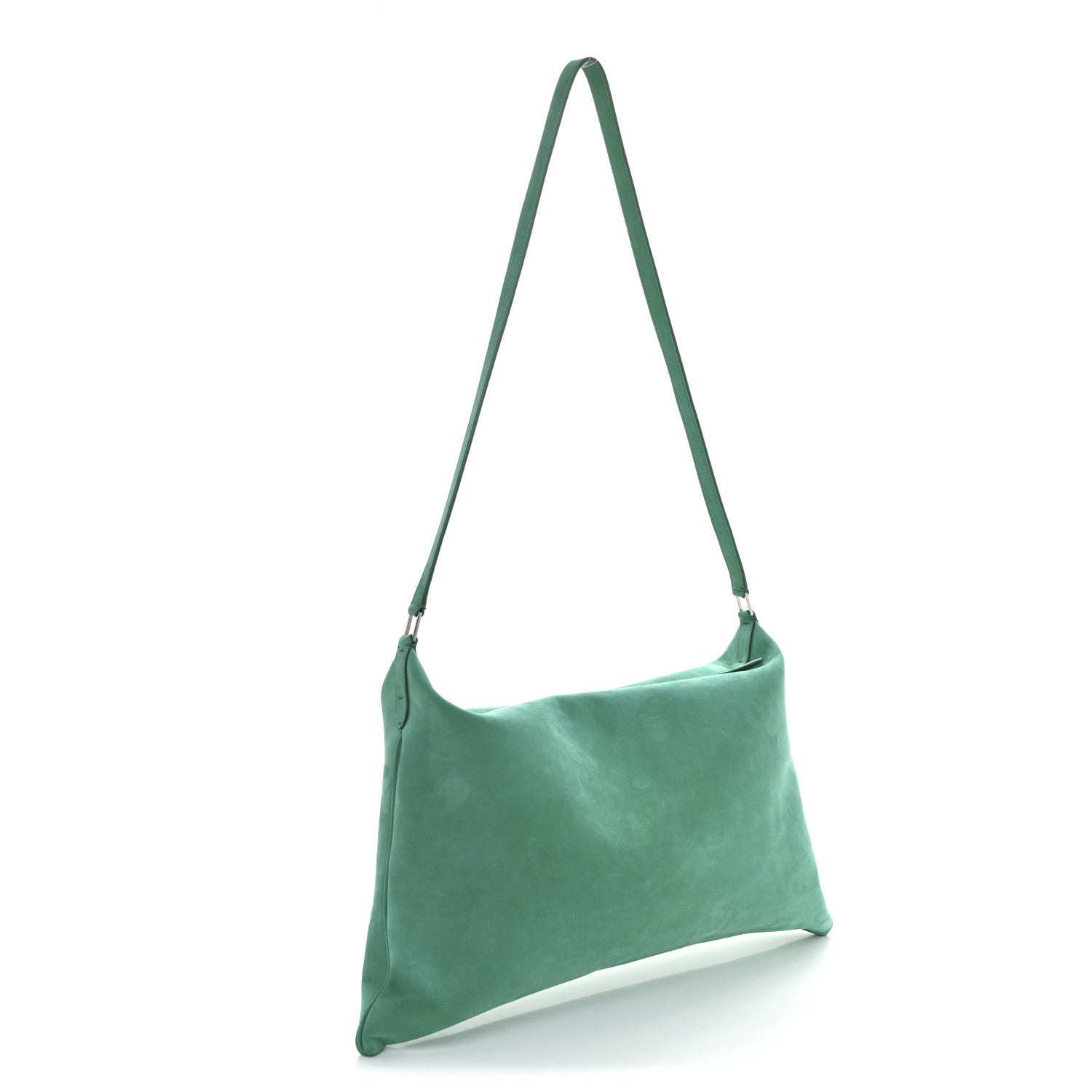 The Row Nubuck Large Morgan Shoulder Bag Fern 3 of 9