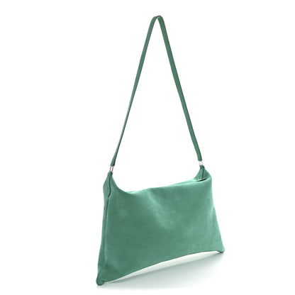 The Row Nubuck Large Morgan Shoulder Bag Fern 3 of 9