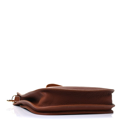 Hermes Taurillon Clemence Evelyne III PM Gold 5 of 8