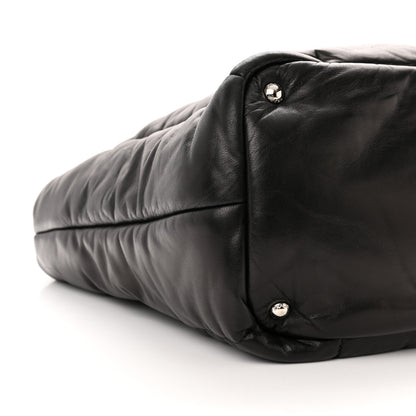 Prada Nappa Bomber North South Tote Black 8 of 9