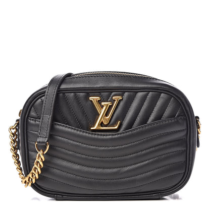 Louis Vuitton Calfskin New Wave Camera Bag Black 1 of 9