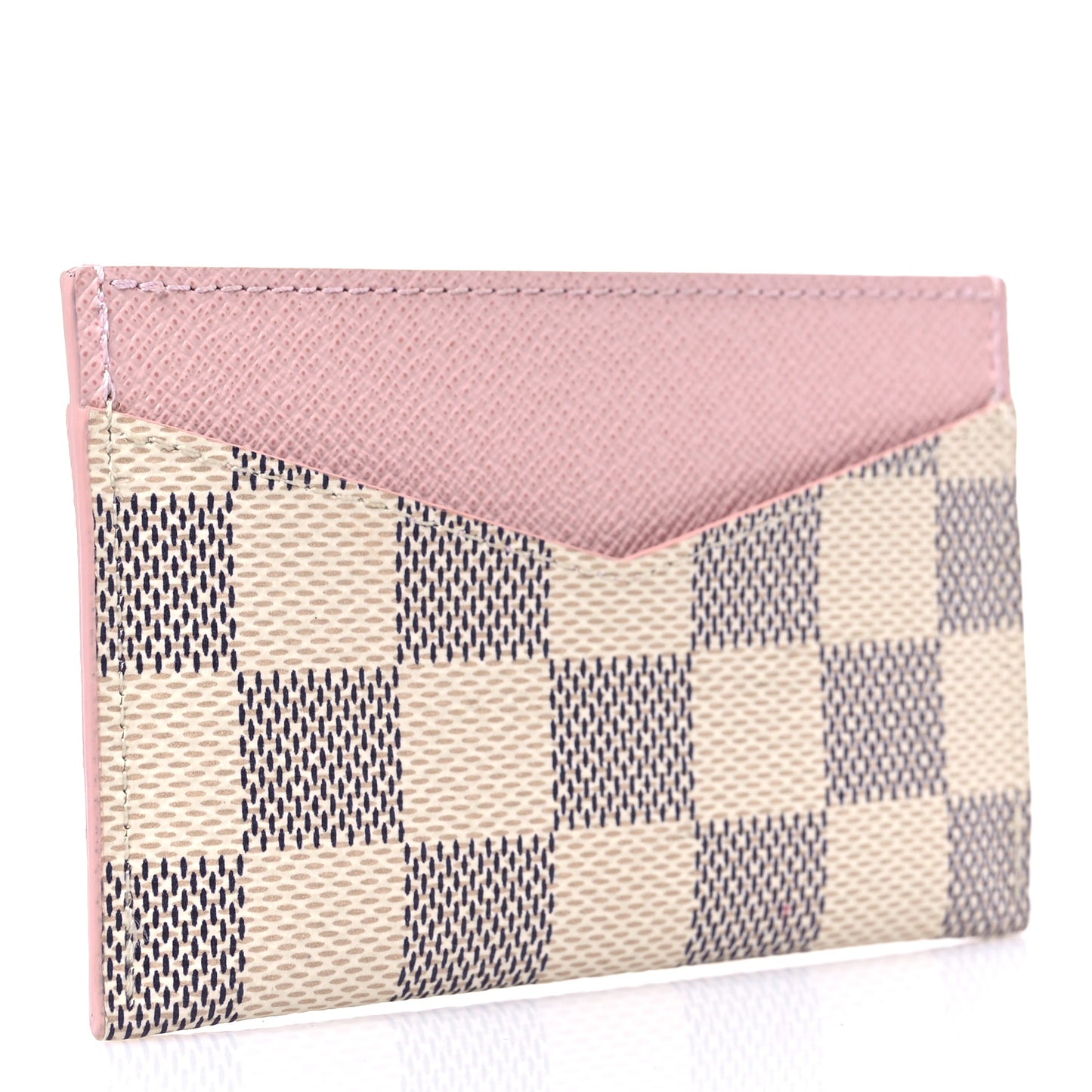 Damier Azur Daily Card Holder Rose Ballerine