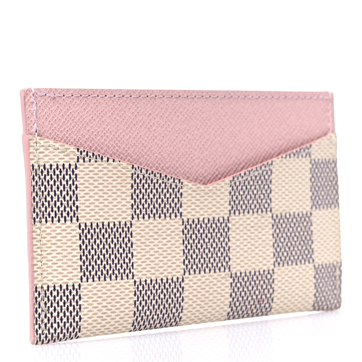 Louis Vuitton Damier Azur Daily Card Holder Rose Ballerine 3 of 7