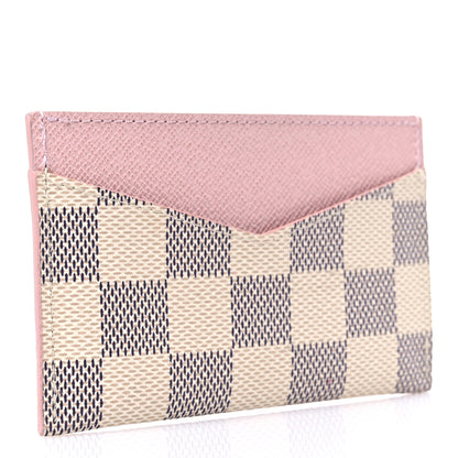 Louis Vuitton Damier Azur Daily Card Holder Rose Ballerine 3 of 7