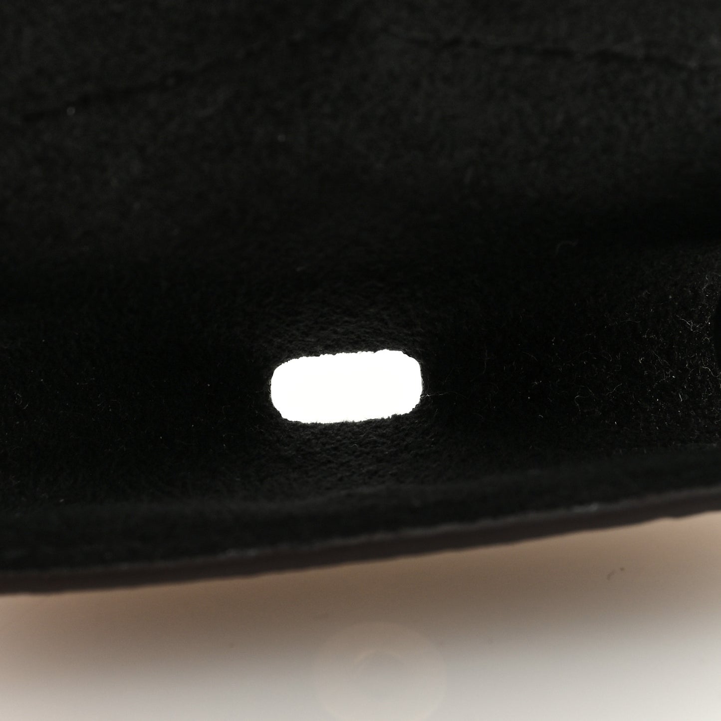 Monogram Cat Earpods Case Black White