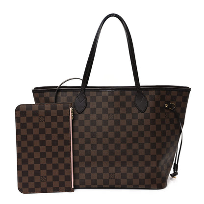 Louis Vuitton Damier Ebene Neo Neverfull MM Rose Ballerine 3 of 10