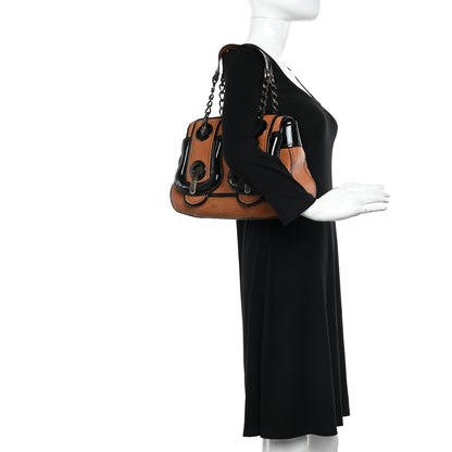 Fendi Nappa Patent B Bag Osso Black 2 of 13