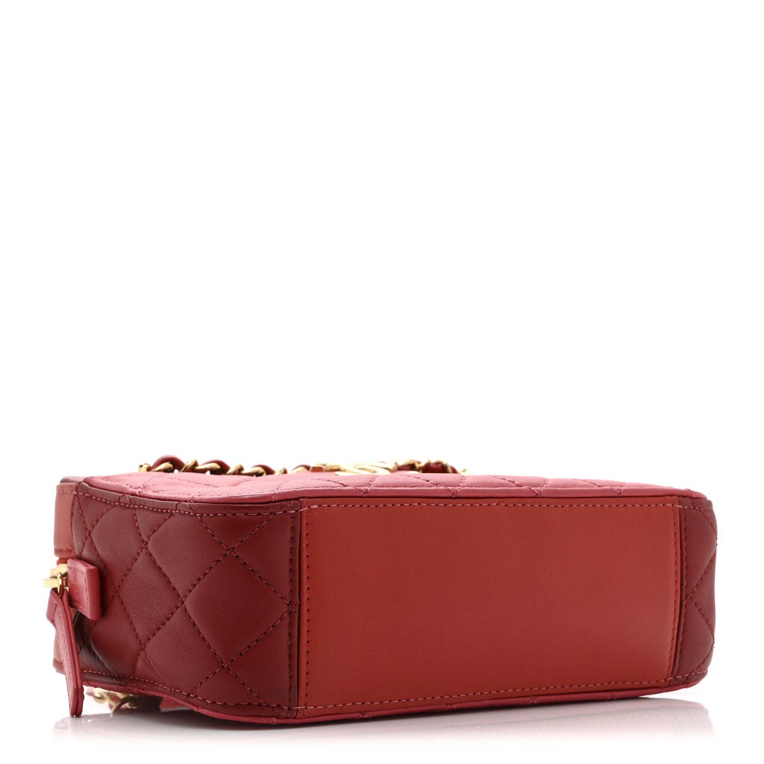 Chanel Goatskin Quilted Small In & Out Camera Case Pink Red 4 of 10