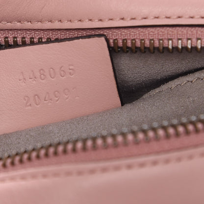 Gucci Calfskin Matelasse Mini GG Marmont Chain Shoulder Bag Perfect Pink 7 of 9