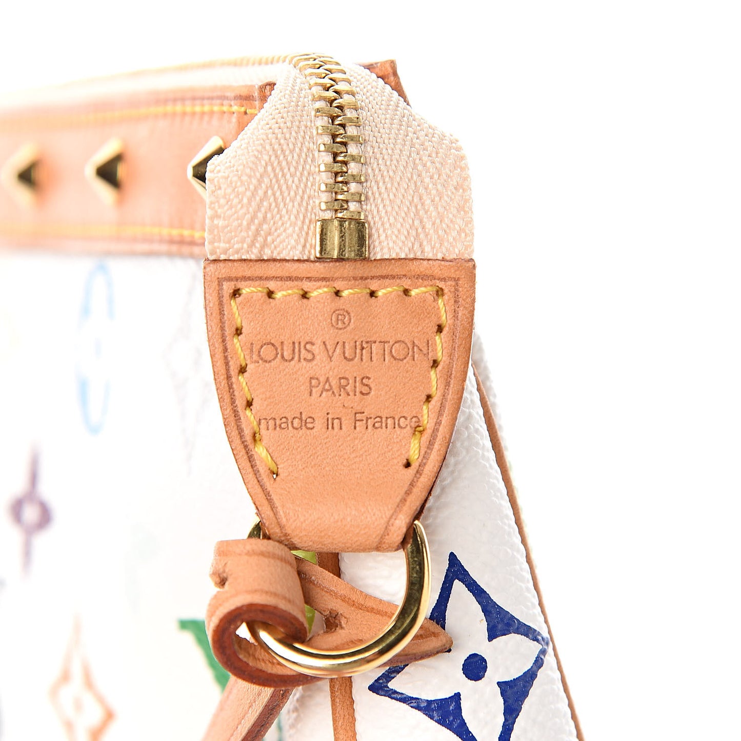 Monogram Multicolor Pochette Accessories White