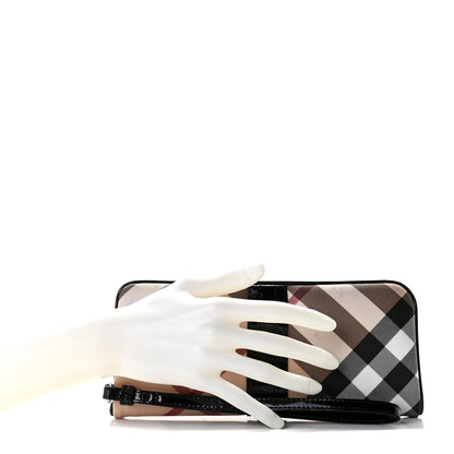 Burberry Nova Check Westmark Foldover Clutch Black 2 of 10