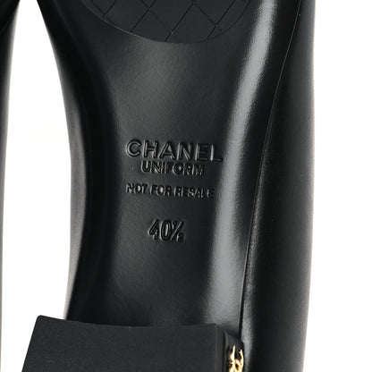Chanel Lambskin Cap Toe Ballerina Flats 40.5 Black 6 of 11