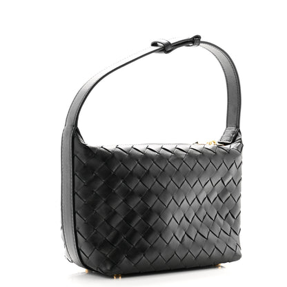 Bottega Veneta Calfskin Nappa Intrecciato Mini Wallace Black 3 of 12