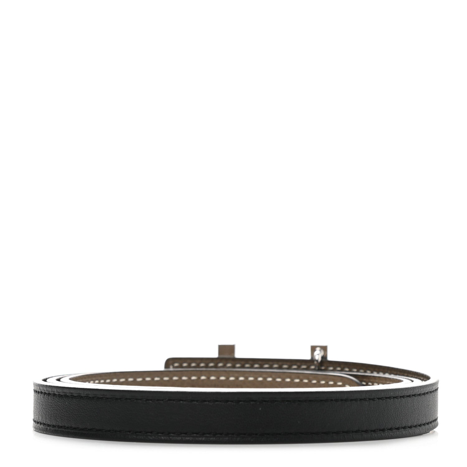 Hermes Swift Epsom 13mm Focus Belt 90 Black Etoupe 2 of 6