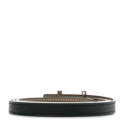 Hermes Swift Epsom 13mm Focus Belt 90 Black Etoupe 2 of 6