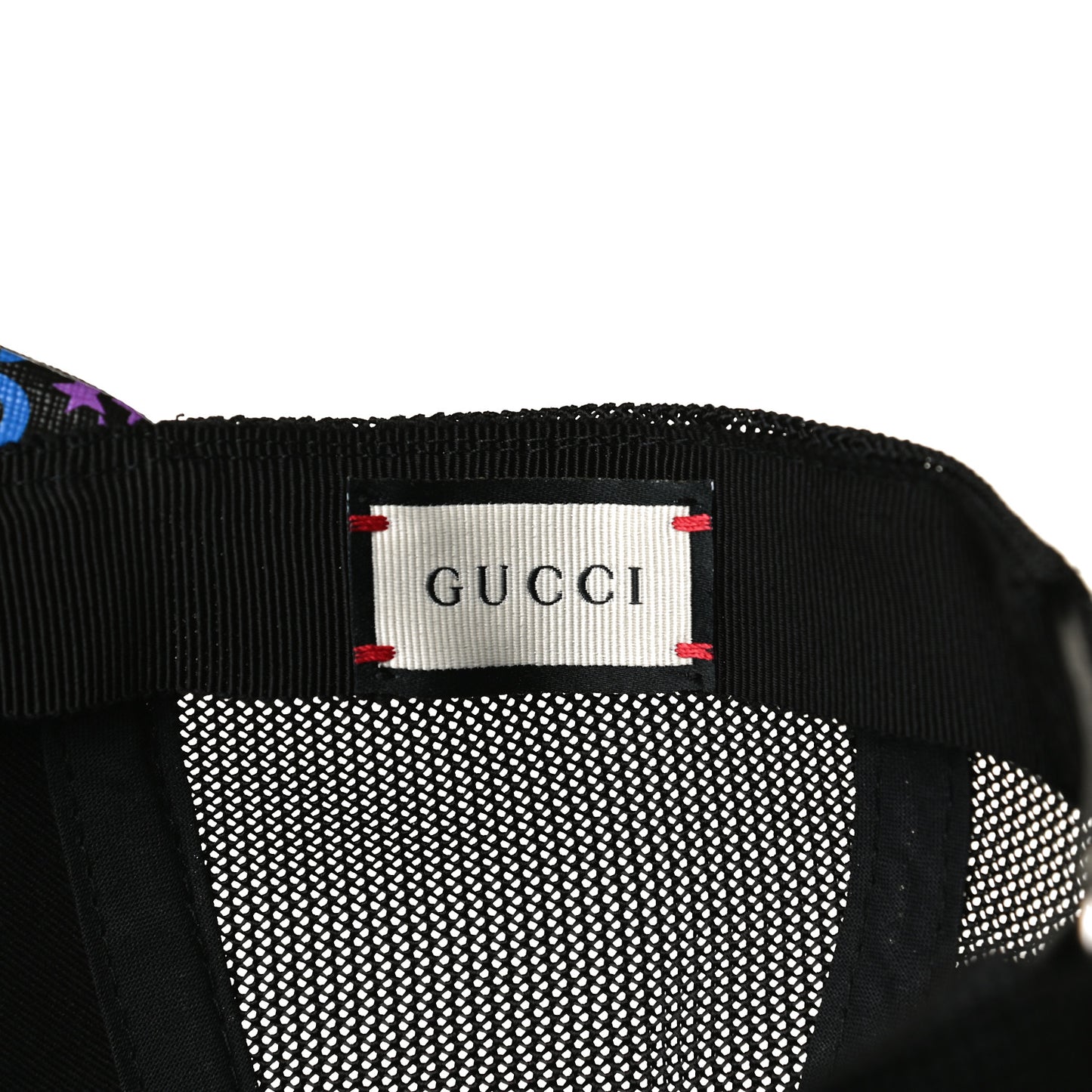 GG Supreme Monogram Psychedelic Baseball Hat M 58 Black
