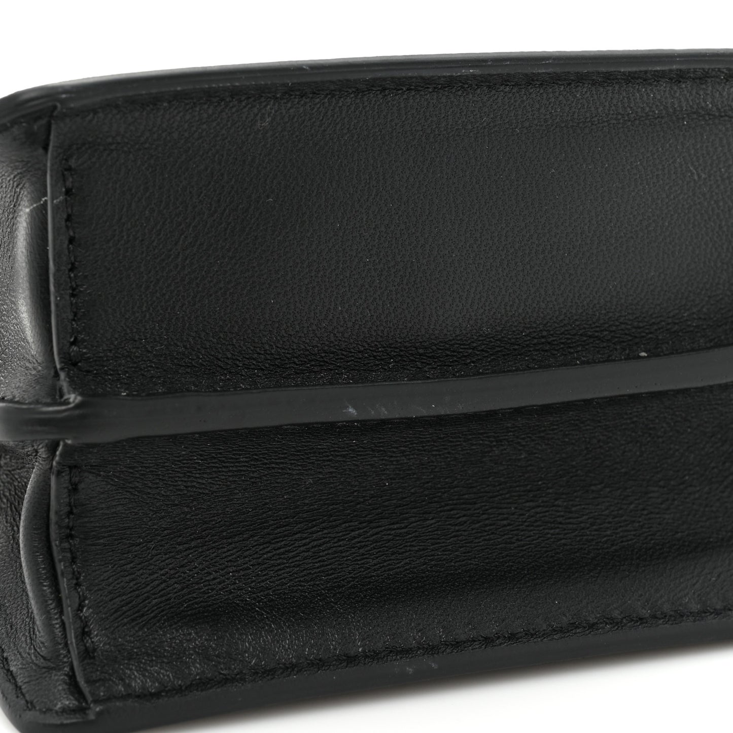 Shiny Nappa Nano Peekaboo Maxi Handle Satchel Black