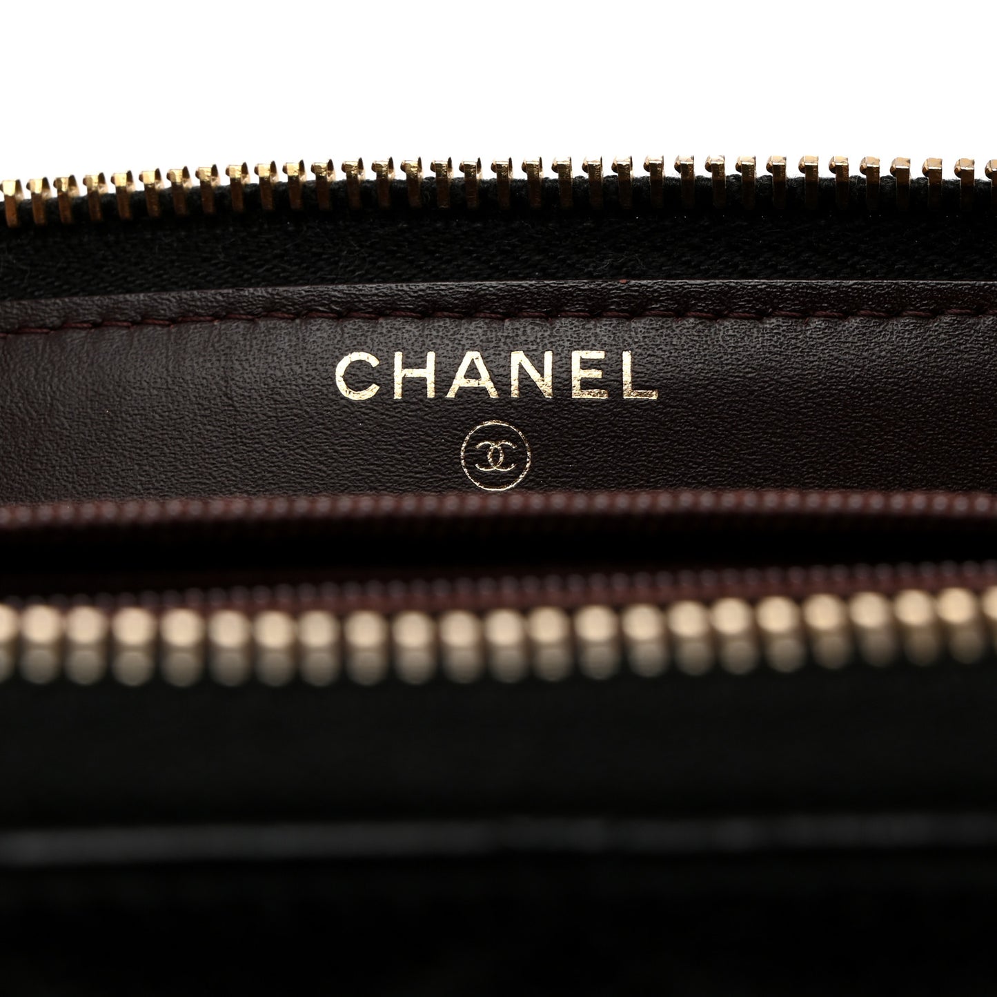 Caviar Quilted Large Gusset Zip Around Wallet Black