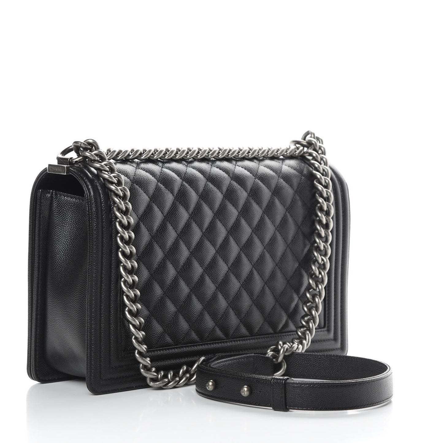 Caviar Quilted New Medium Boy Flap Black