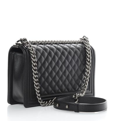 Chanel Caviar Quilted New Medium Boy Flap Black 3 of 12