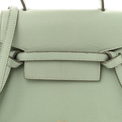 Celine Grained Calfskin Nano Belt Bag Pastel Green 8 of 10