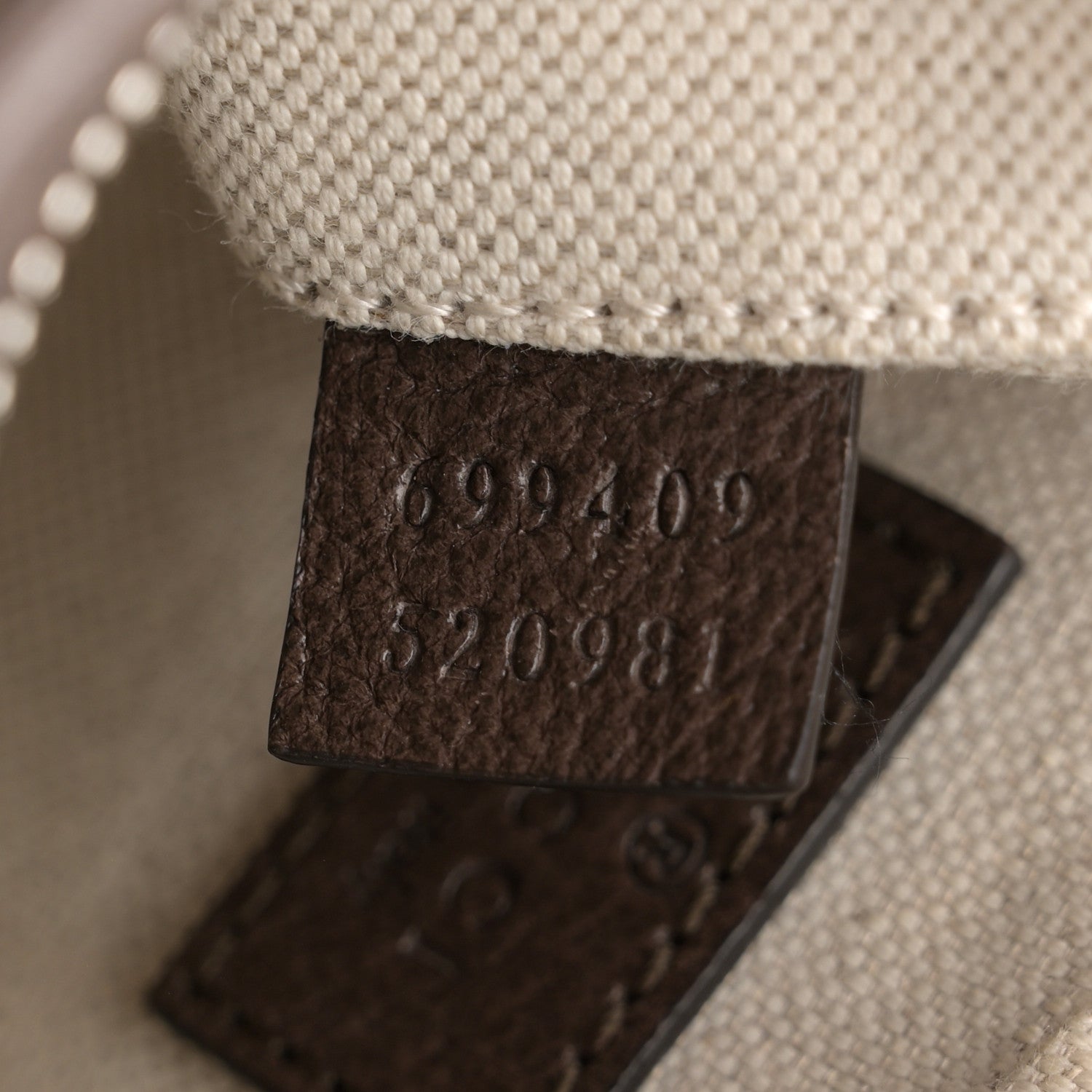 Gucci GG Supreme Monogram Textured Calfskin Web Small Attache Shoulder Bag Beige Ebony New Acero 7 of 13