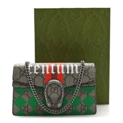 Gucci GG Supreme Monogram Equestrian Mini Dionysus Shoulder Bag Beige Ebony Multicolor Black 10 of 10