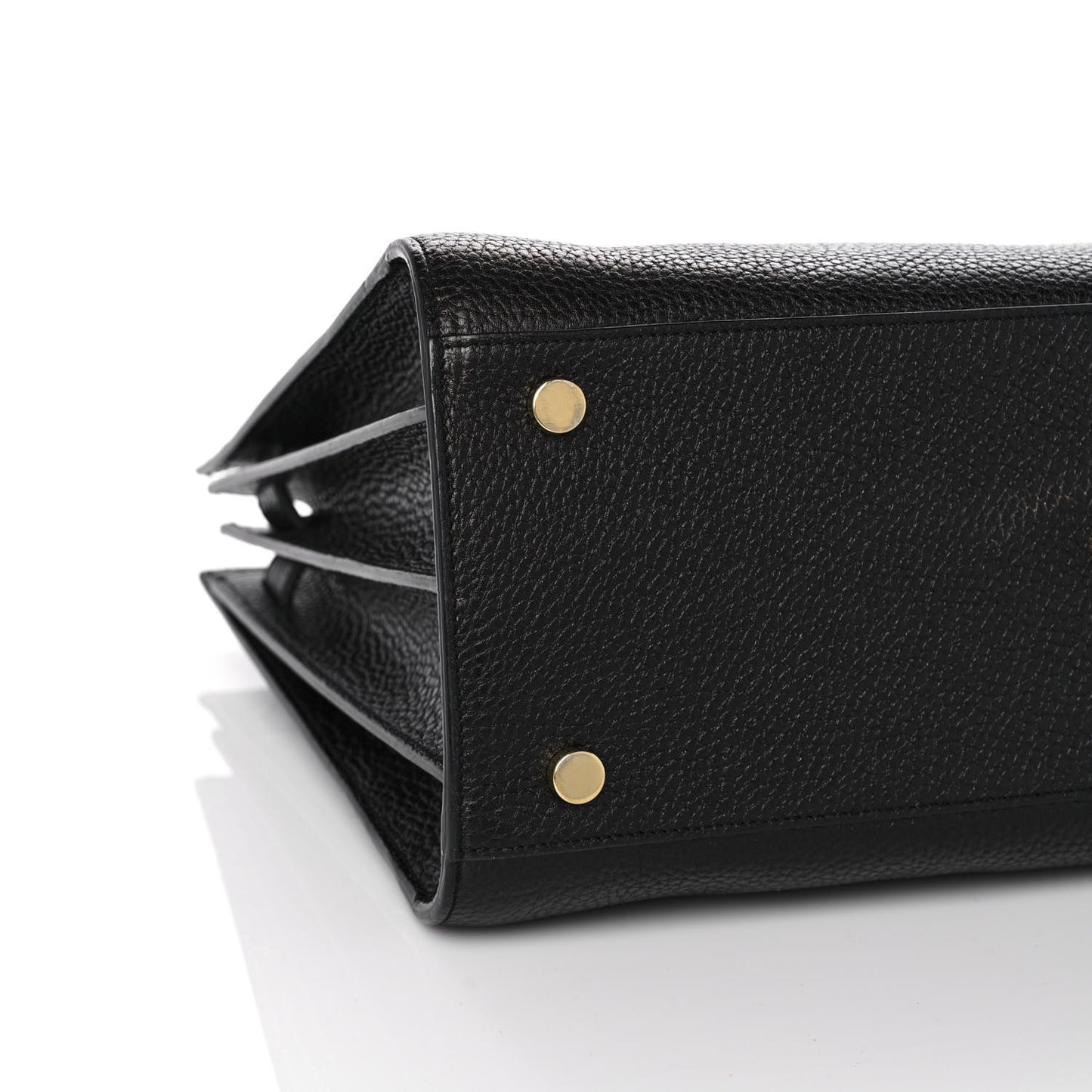 Grained Calfskin Small Sac De Jour Black