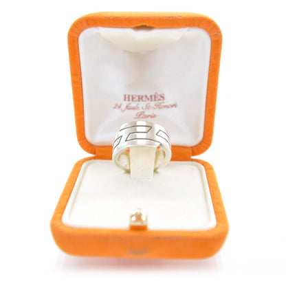 Hermes Sterling Silver Arcane H Ring 51 5.5 1 of 4