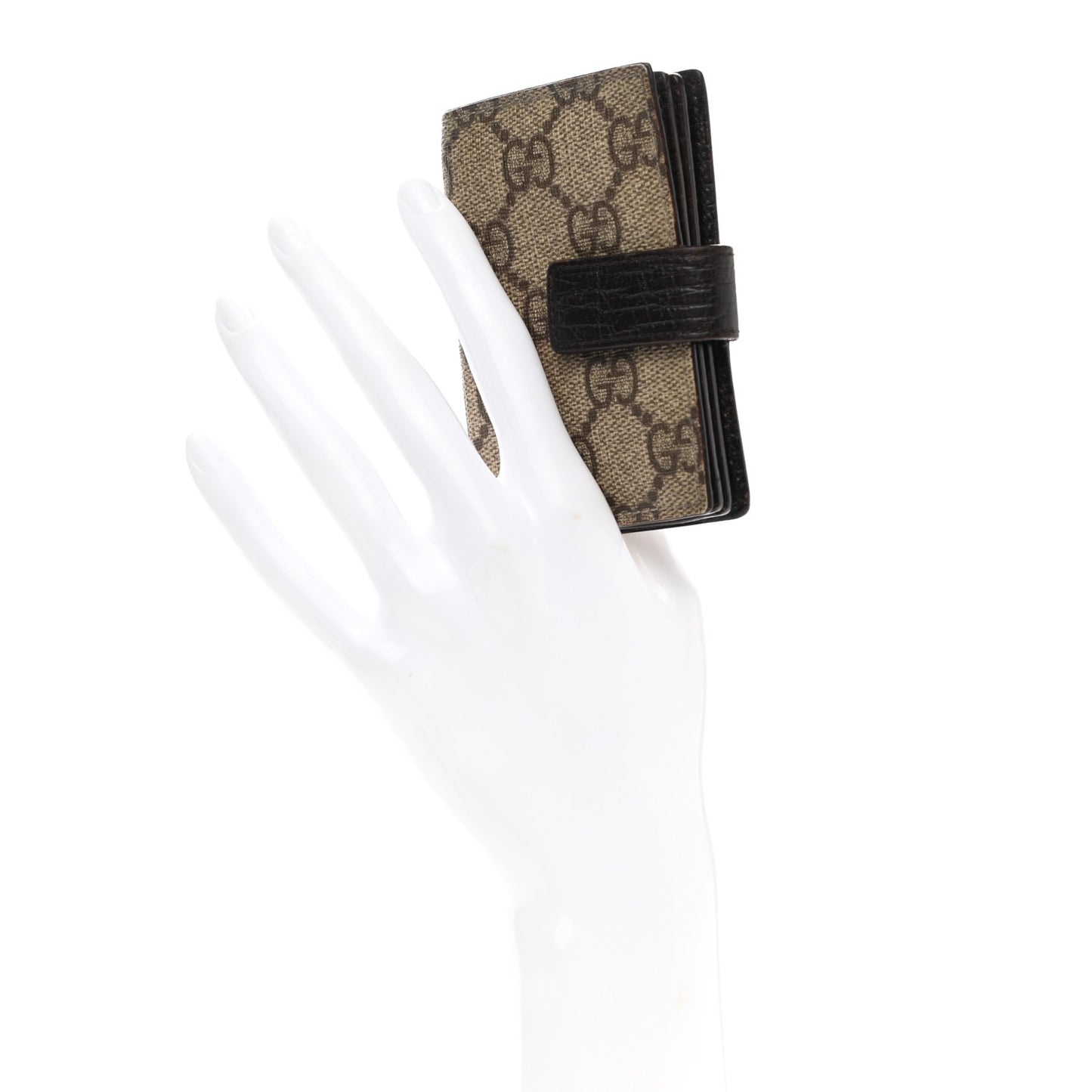 Monogram GG Plus Avel Card Holder Wallet Beige Ebony Cocoa