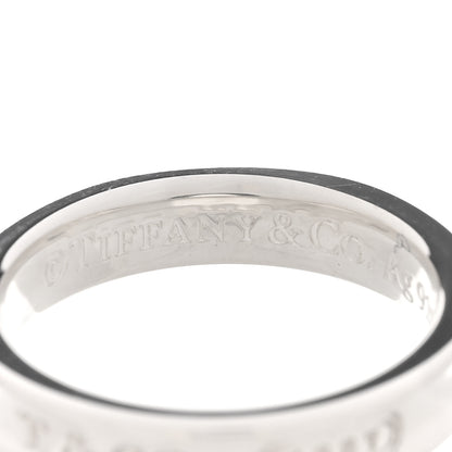 Tiffany Sterling Silver Narrow 1837 Band Ring 49 5 4 of 6