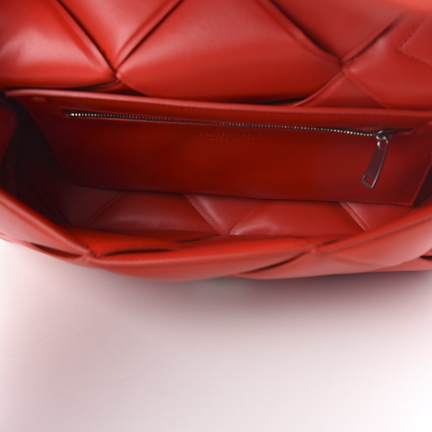 Nappa Intreccio Padded Top Handle Shoulder Bag Nail Polish