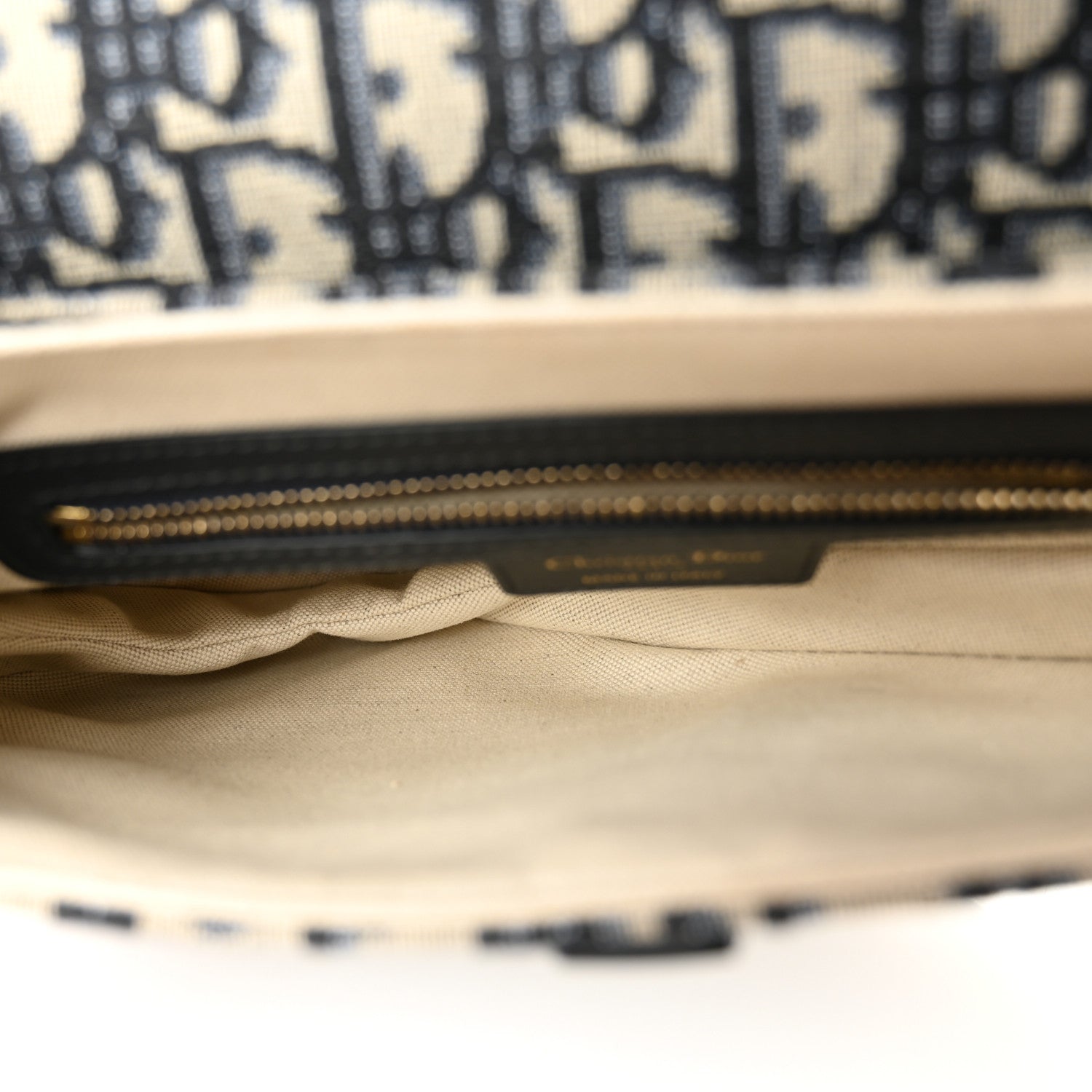 Christian Dior Oblique Saddle Bag Blue 5 of 10