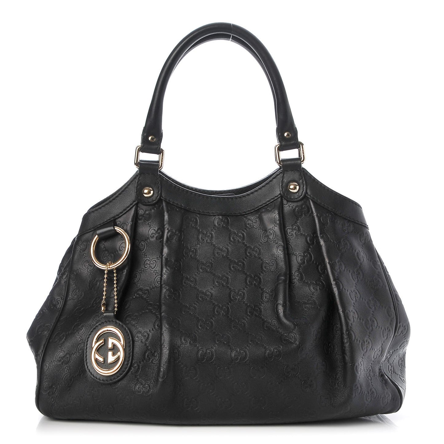 Guccissima Medium Sukey Tote Black