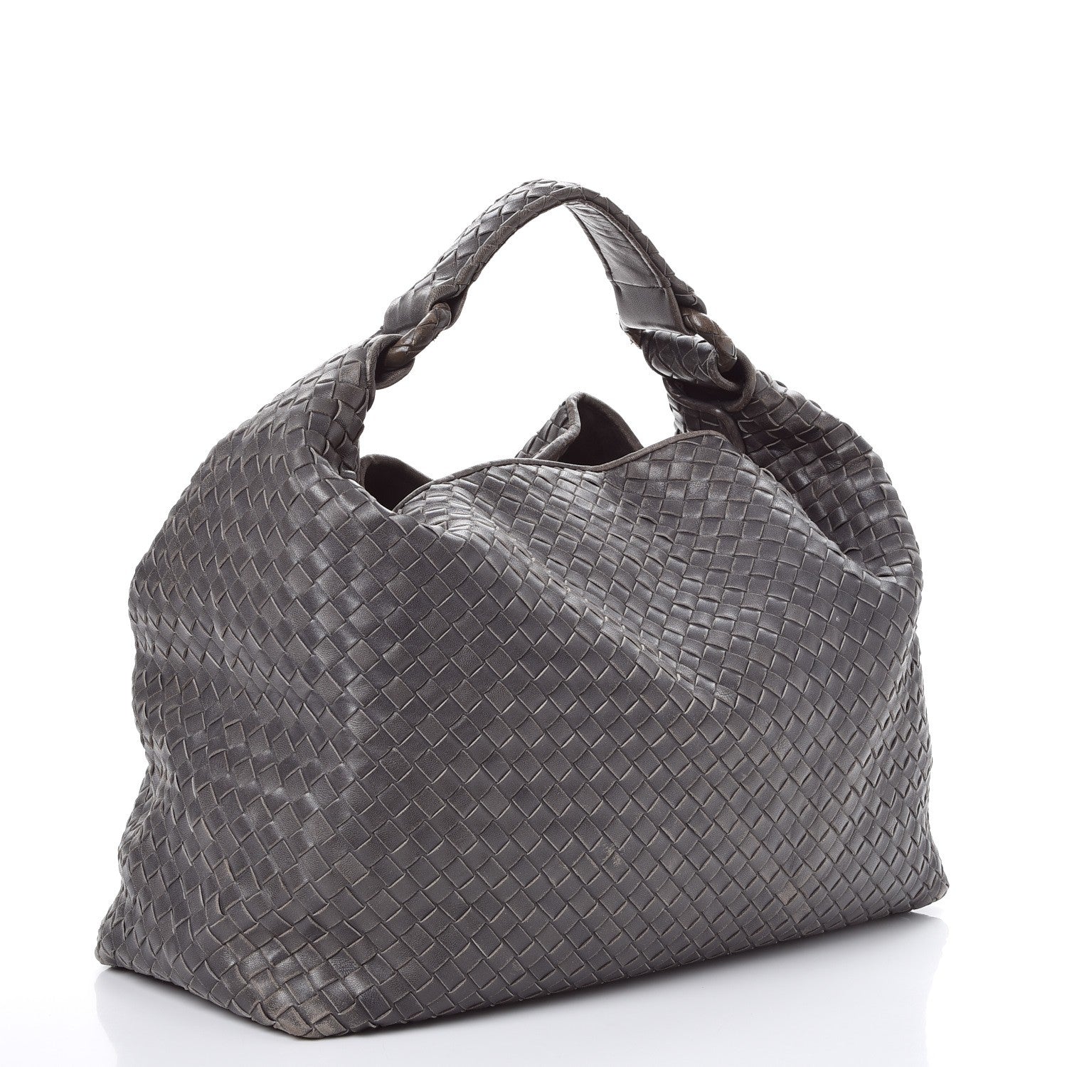 Bottega Veneta Nappa Intrecciato Sloane Hobo Ferro Gray 3 of 20