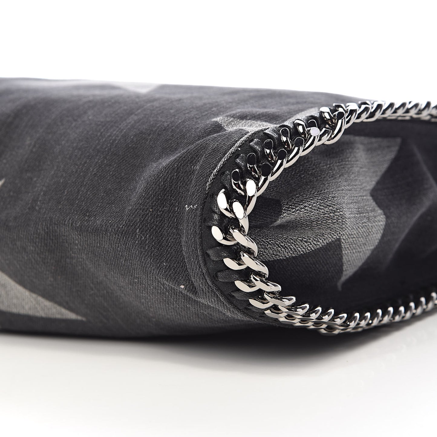 Denim Star Small Falabella Tote Black