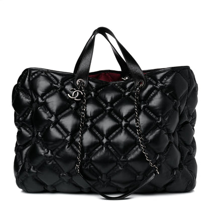 Chanel Calfskin Quilted Large Chesterfield Tote Black 3 of 12