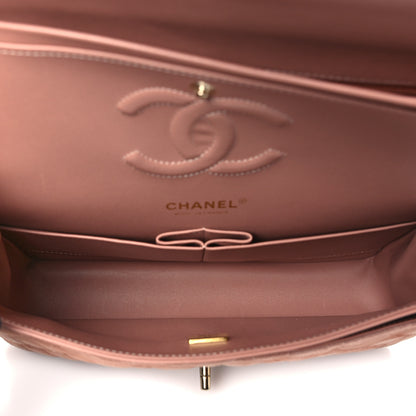 Chanel Suede Quilted Medium Double Flap Light Pink 5 of 14
