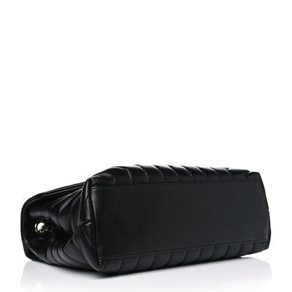 Saint Laurent Calfskin Y Quilted Monogram Medium Loulou Chain Satchel Black 3 of 5